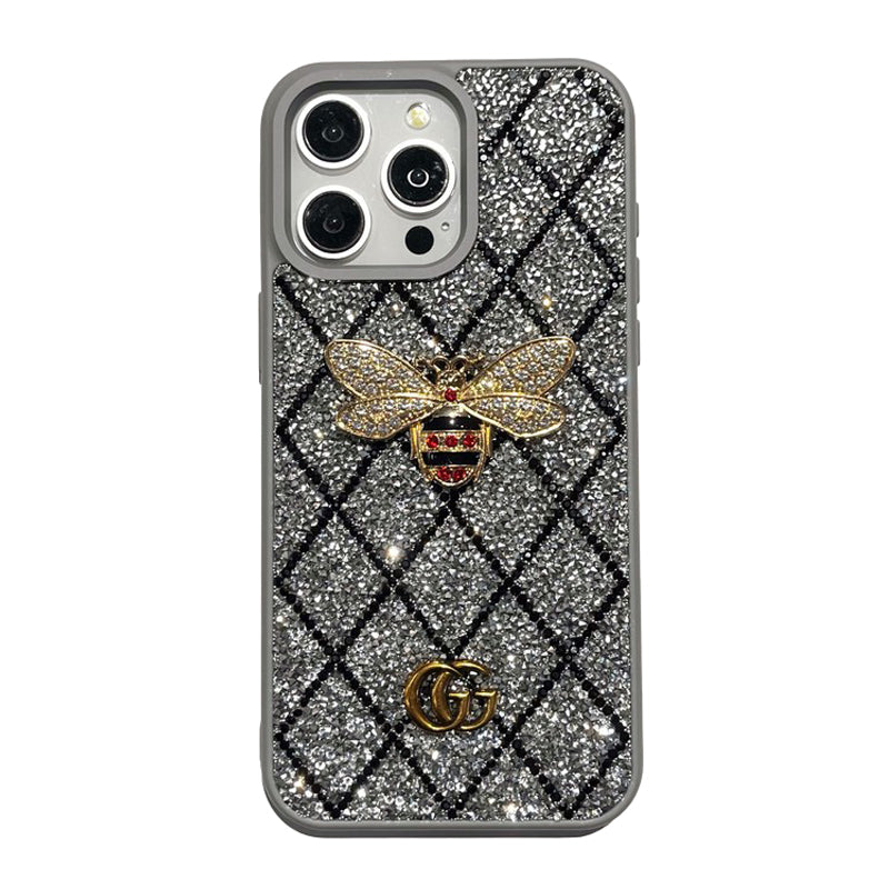 Coque iPhone Abeille Diamant de Luxe