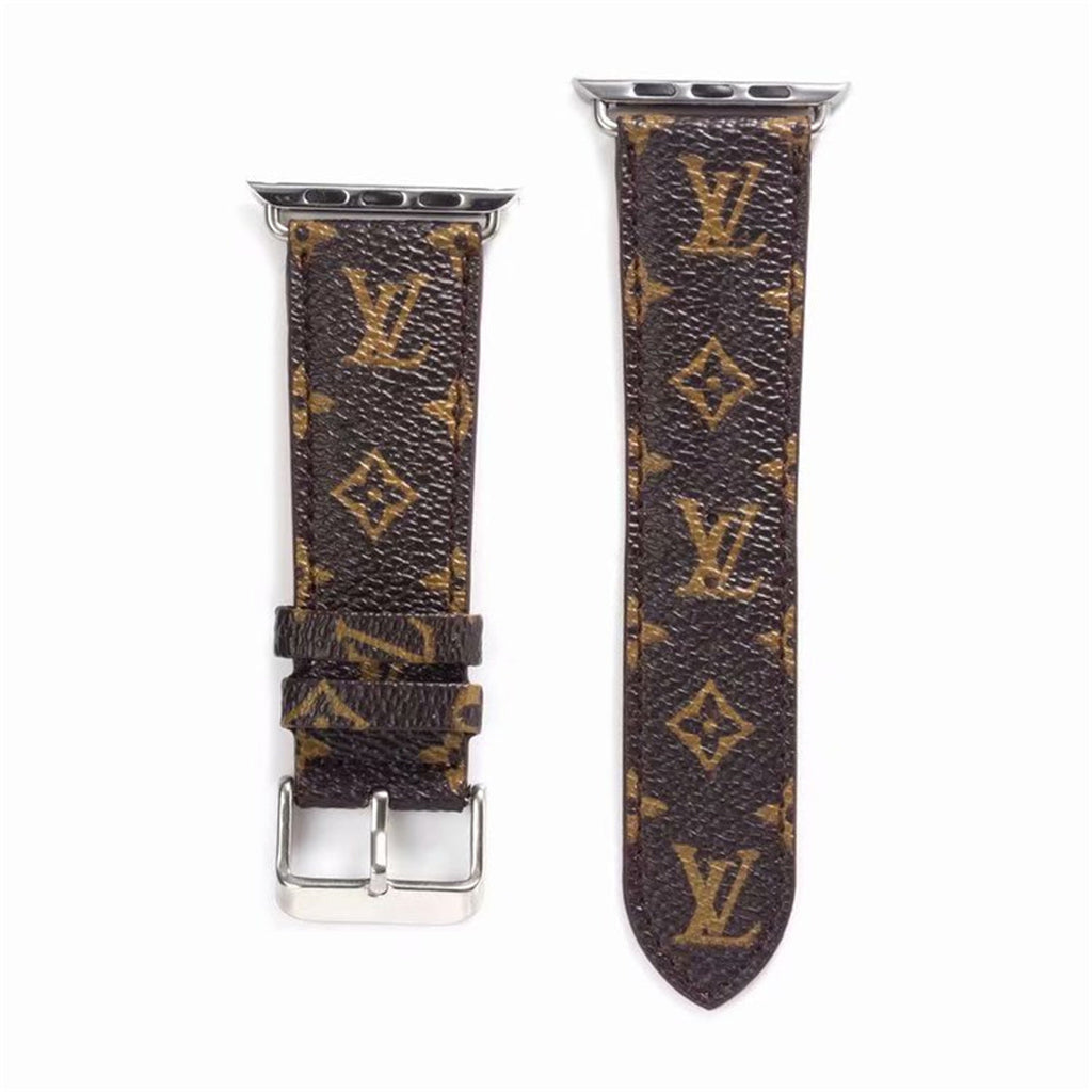 BRACELET EN CUIR MARRON CLASSIQUE DE LUXE POUR APPLE WATCH