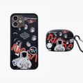 Limited Black Astronaut Handy- und AirPods-Hülle | 2er-Pack