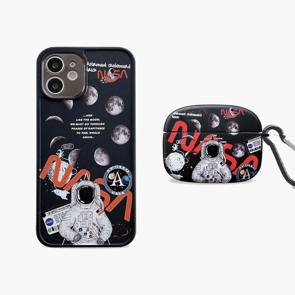 Limited Black Astronaut Handy- und AirPods-Hülle | 2er-Pack