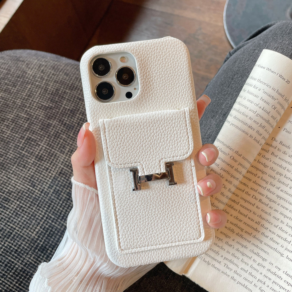 Pouzdro na iPhone z kůže H Card Holder