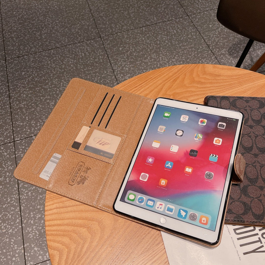 Prémiové kožené klasické pouzdro na tablet Apple iPad  