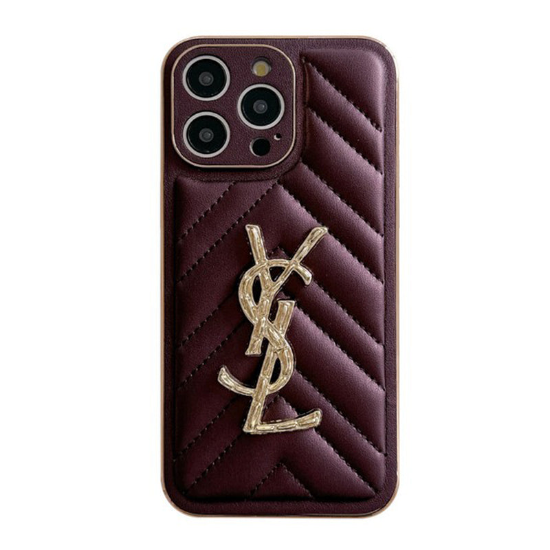 Coque iPhone en Cuir Saint Color