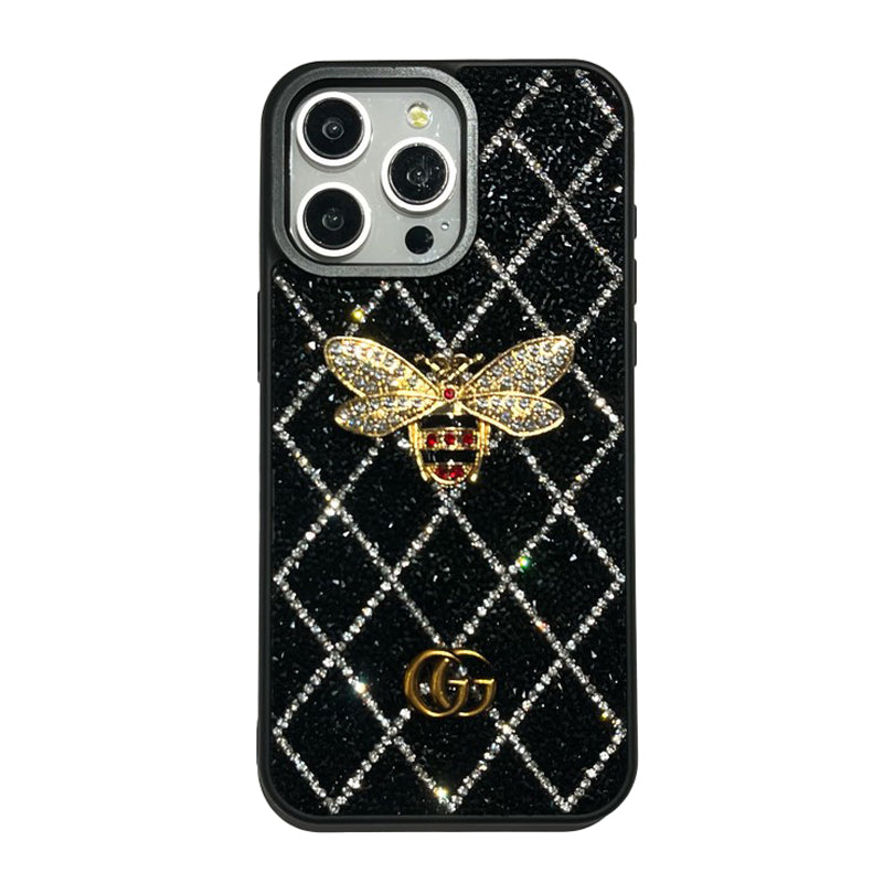 Coque iPhone Abeille Diamant de Luxe