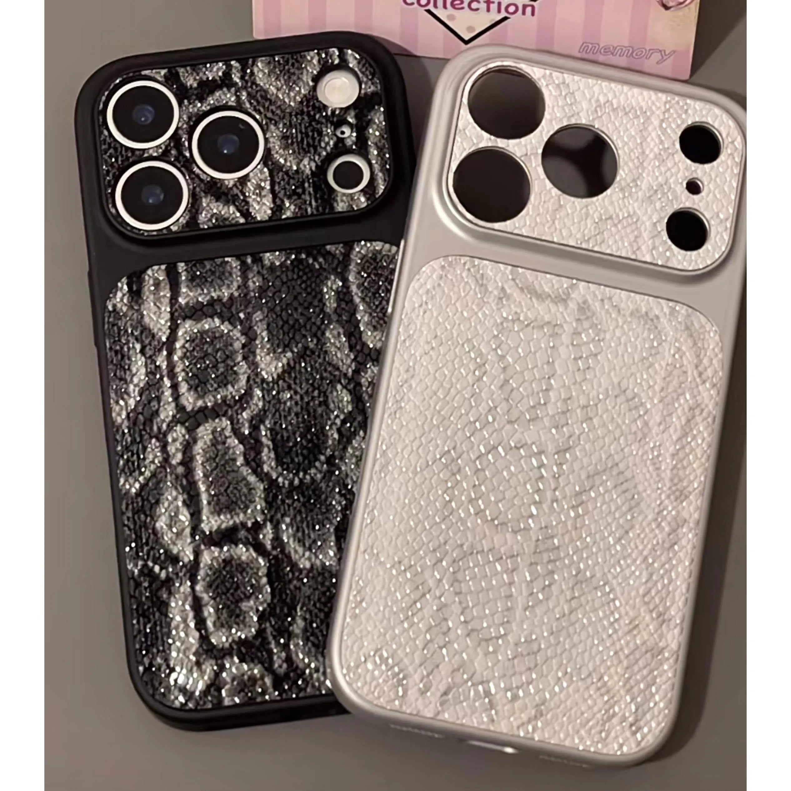Luxuriöse iPhone-Hülle in Schlangenhautoptik
