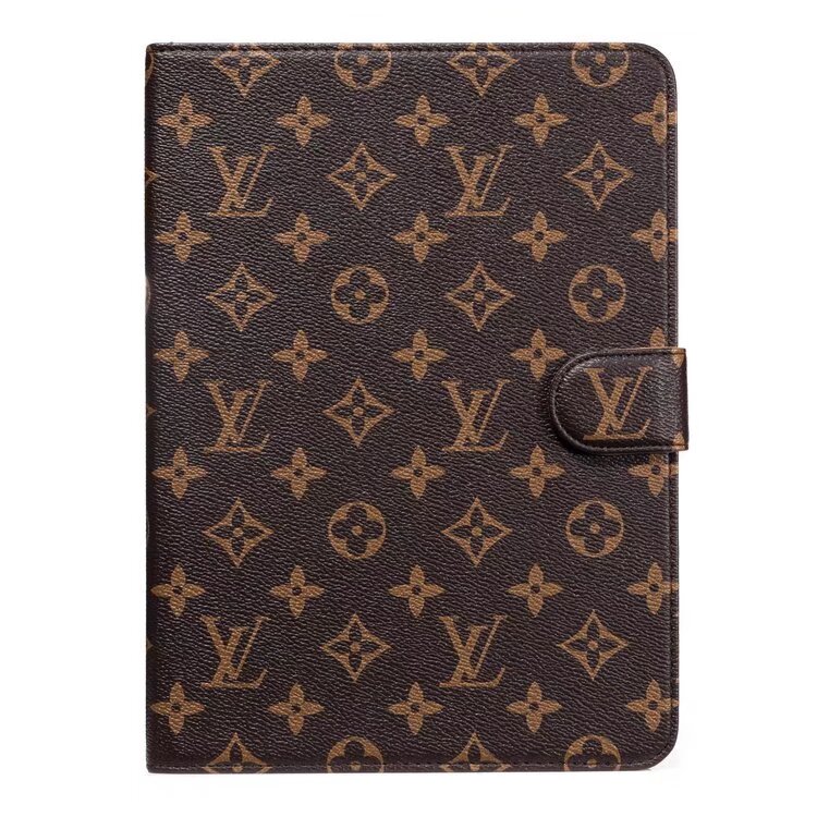 Étui iPad de Luxe en Toile Monogram et Cuir Motif Thème Été Frais