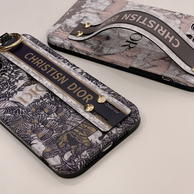 Módní klasické pouzdro na iPhone s náramkem