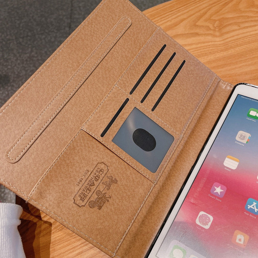 Prémiové kožené klasické pouzdro na tablet Apple iPad  