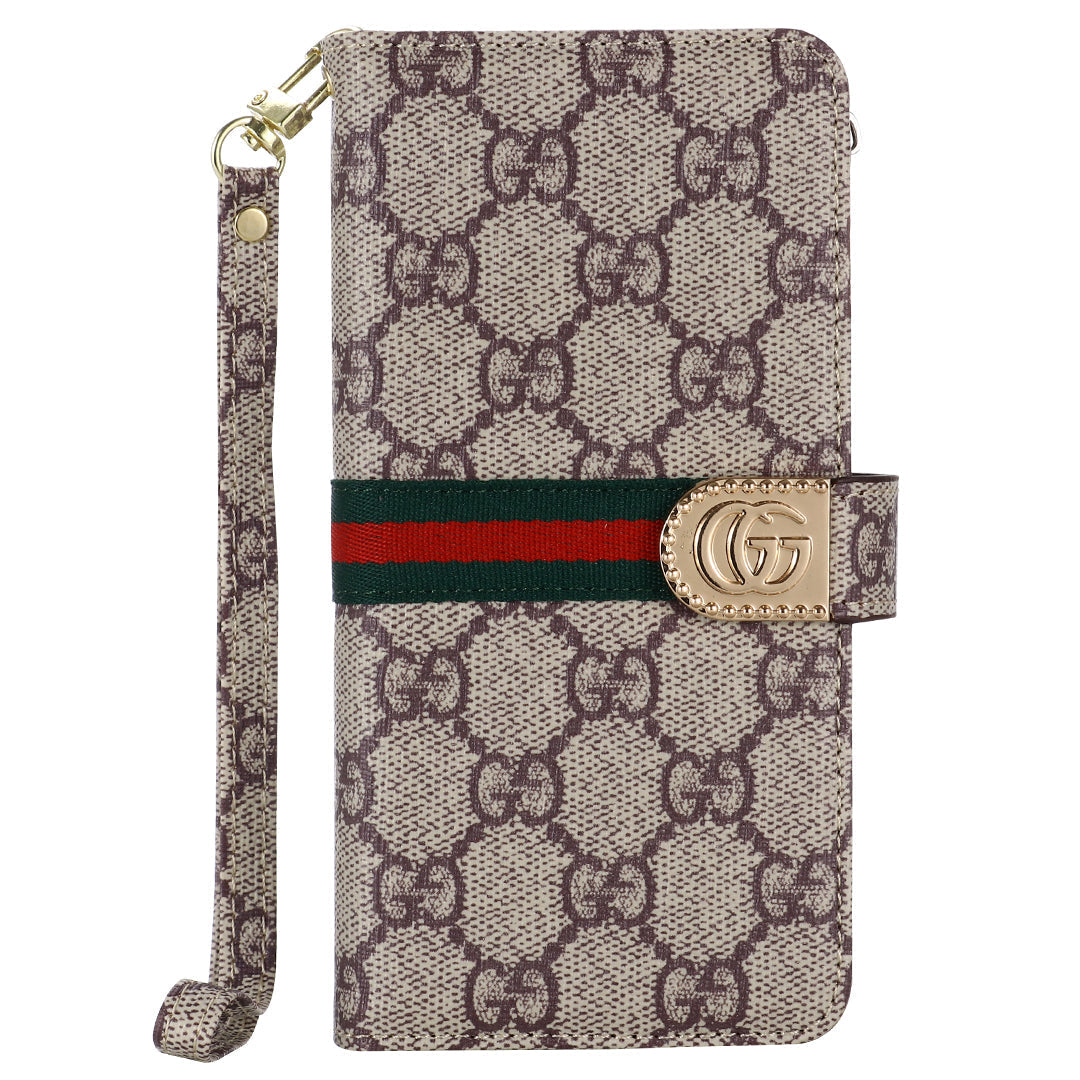MONOGRAM CANVAS LEDERBRIEFTASCHE SAMSUNG HANDYHÜLLE