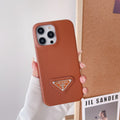 Luxuriöse Leder-iPhone-Hülle