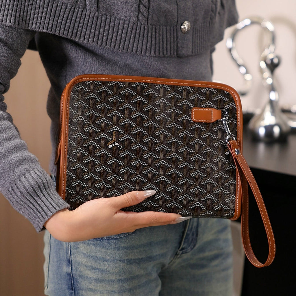 Luxus-Muster-Armband-Clutch – Designer-Handtasche mit Reißverschluss und abnehmbarem Riemen