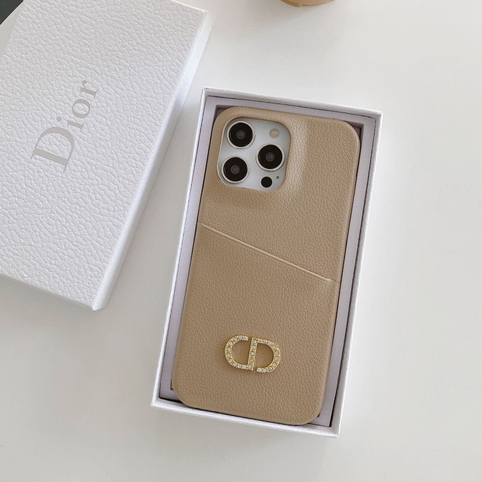 Coque iPhone en cuir de luxe