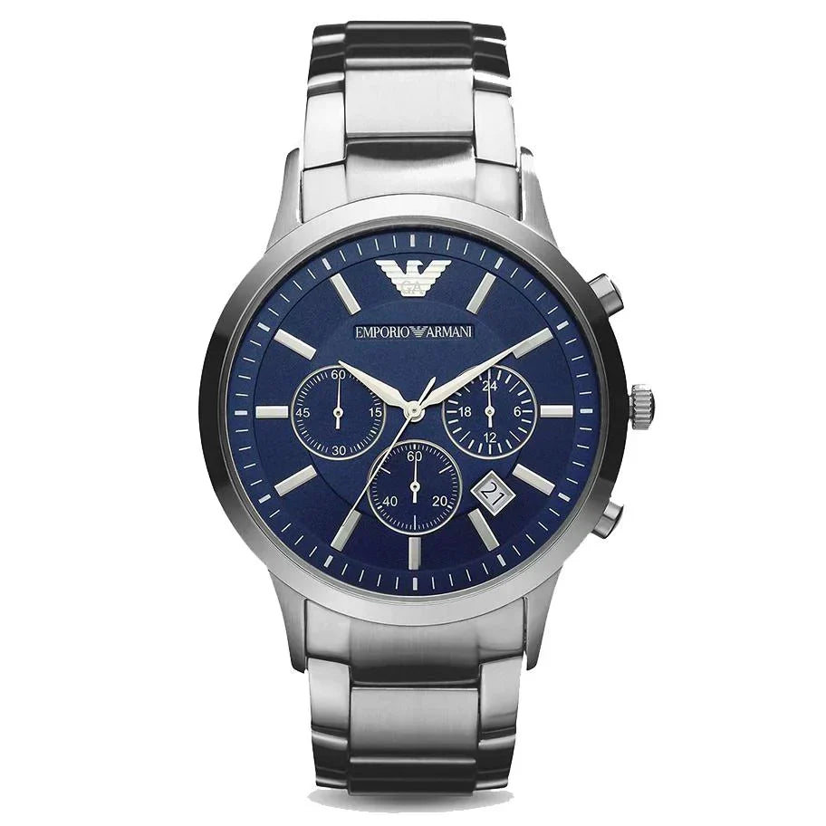 Emporio Armani Men's Renato Chronograph Watch Blue