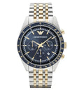Emporio Armani Men's Tazio Chronograph Watch Two Tone