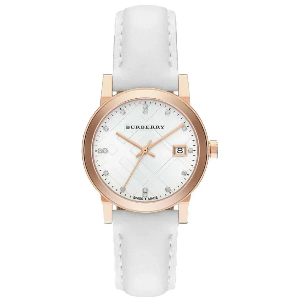 Burberry The City Diamond Ladies Rose Gold 34mm Watch