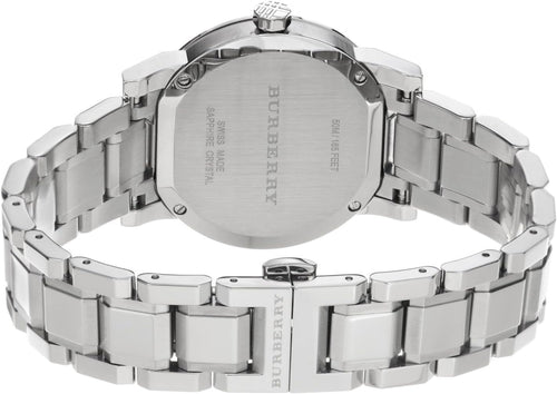 Montre Burberry The City pour femme, argentée, 34 mm