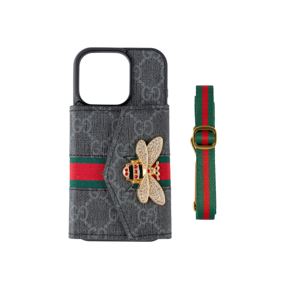 Prémiové pokročilé crossbody pouzdro na iPhone s držákem na karty a ramenním popruhem