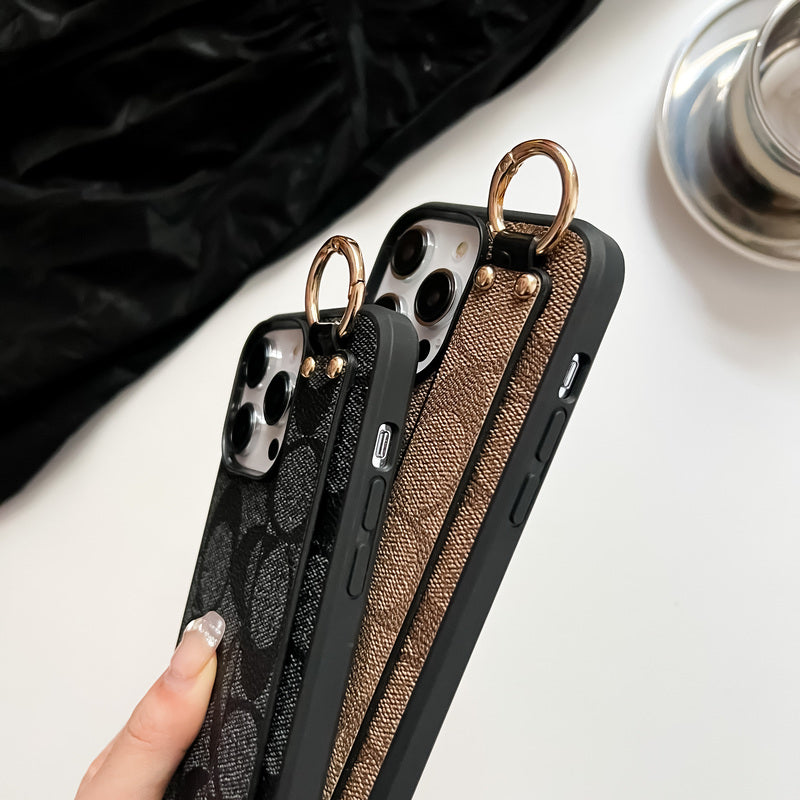 Coque Classique iPhone Avec Support Café-SW240330