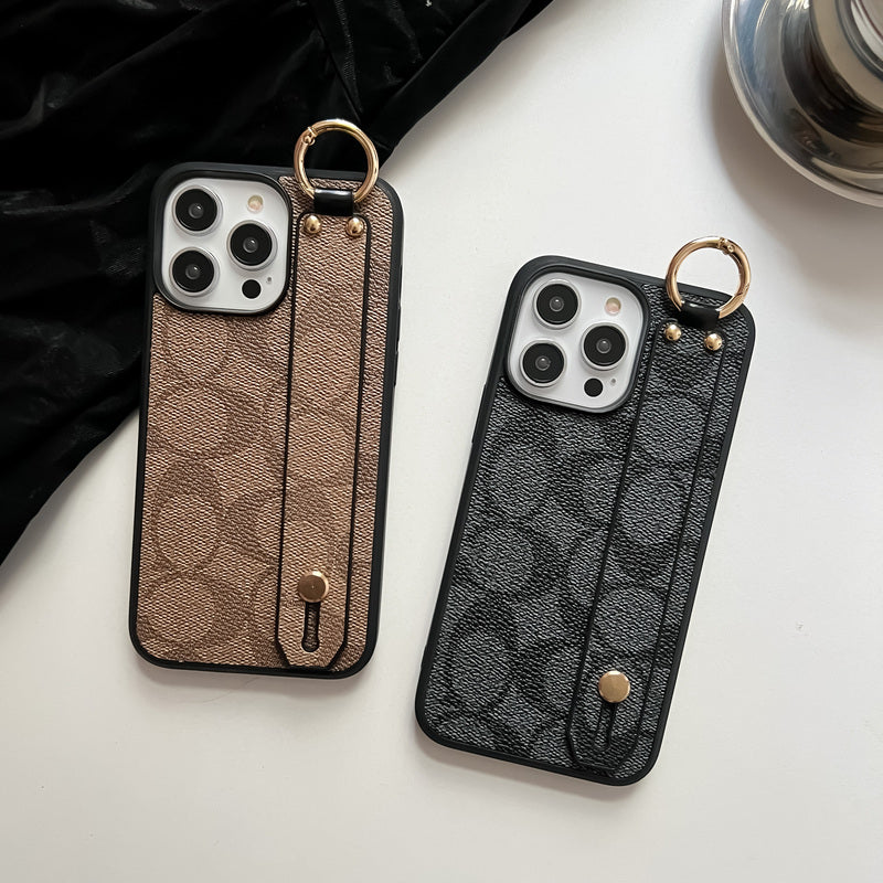 Coque Classique iPhone Avec Support Café-SW240330