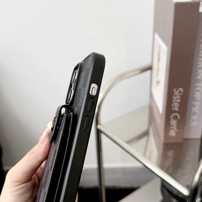 Prémiové crossbody pouzdro na iPhone s řetízkem na karty