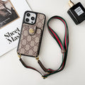 Prémiové crossbody pouzdro na iPhone s řetízkem na karty