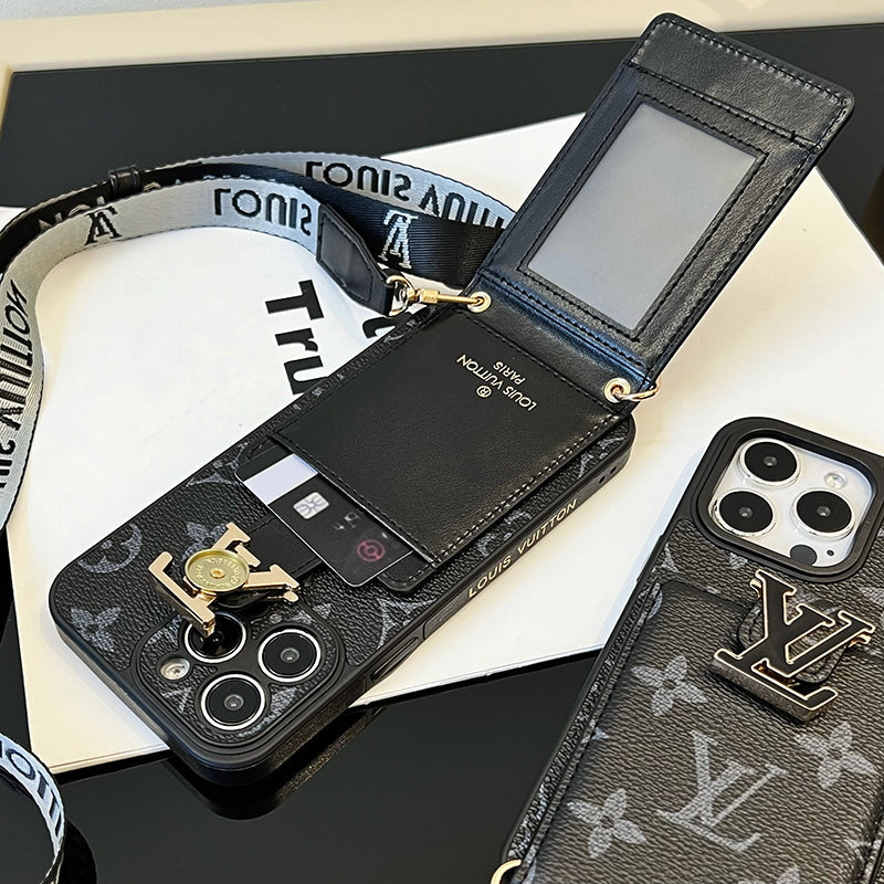 Coque iPhone noire chaîne sac de luxe