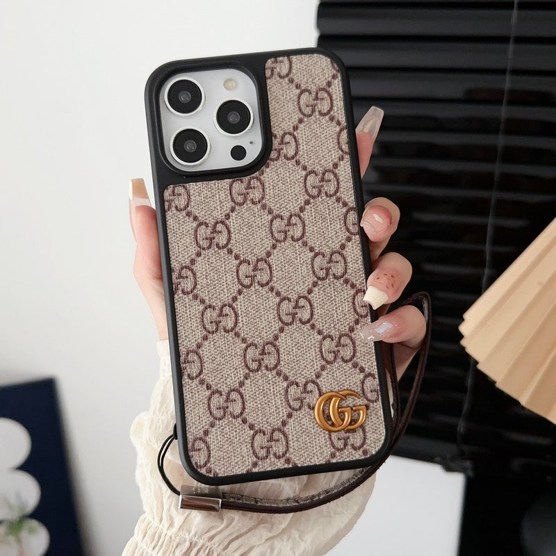Coque iPhone Premium avec Chaîne de Main