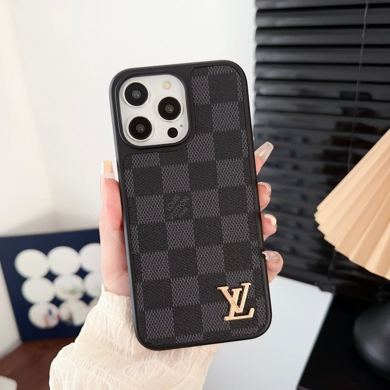 Coque de luxe noire et blanche pour iPhone