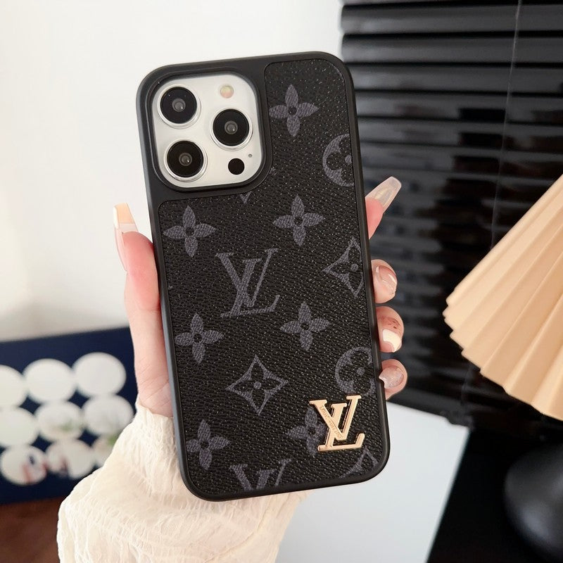 Coque de luxe noire et blanche pour iPhone