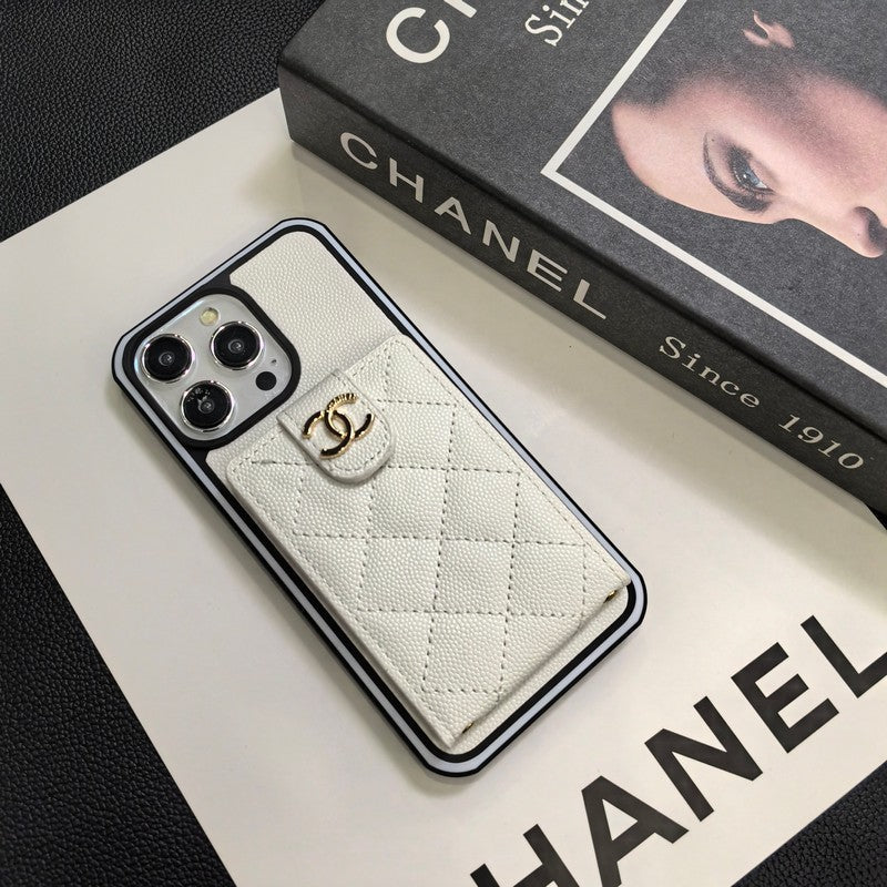 Étui Élégant en Cuir Bandoulière pour iPhone