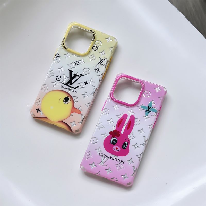 Coque de luxe carrée iPhone Canard & Lapin