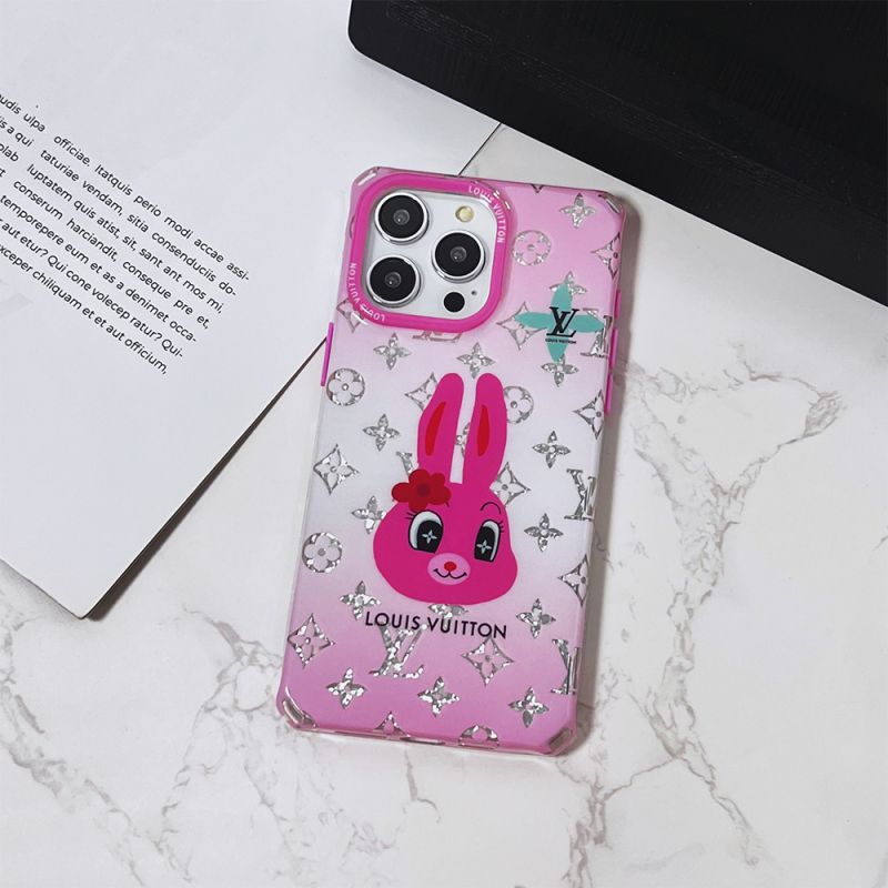Coque de luxe carrée iPhone Canard & Lapin