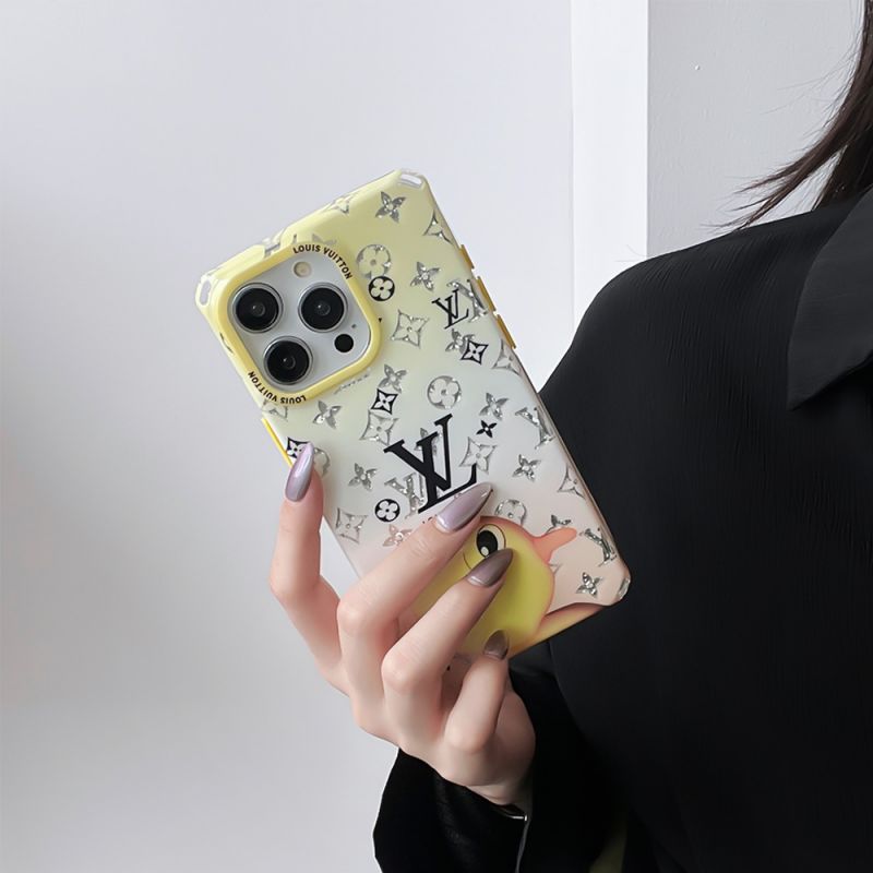 Coque de luxe carrée iPhone Canard & Lapin