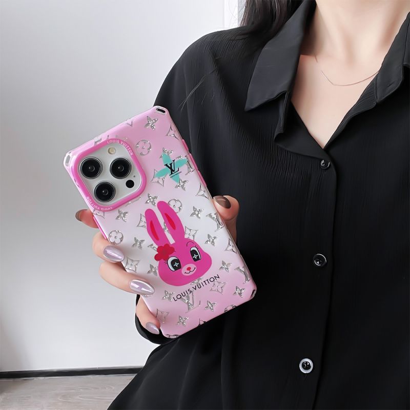 Coque de luxe carrée iPhone Canard & Lapin