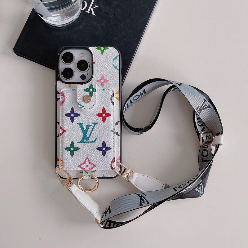 Luxus-Karten-Tasche Klassische Kette iPhone Hülle