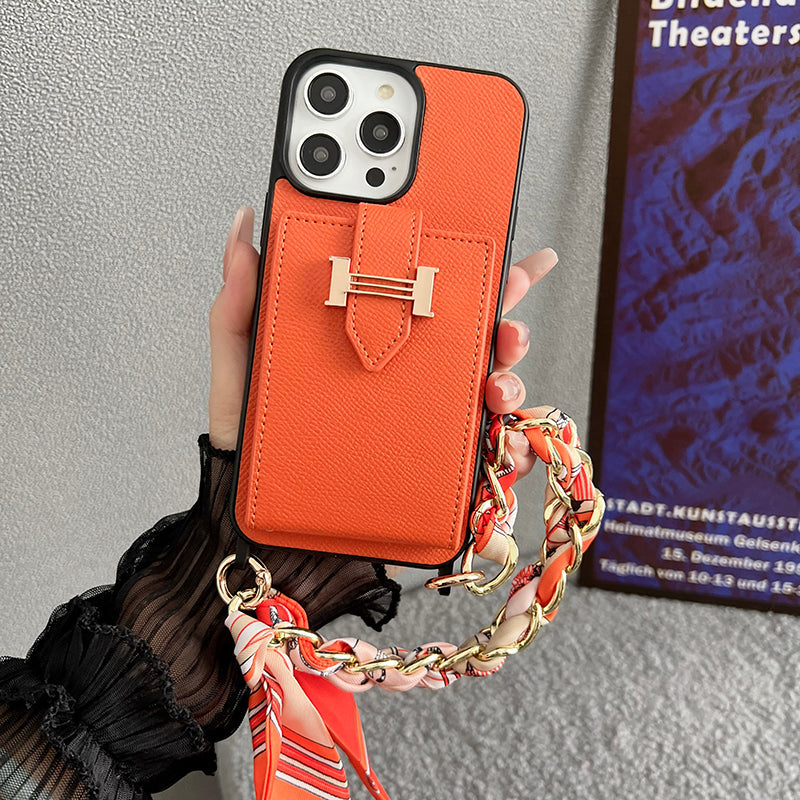 Pouzdro na iPhone z kůže H Card Bag Scarves