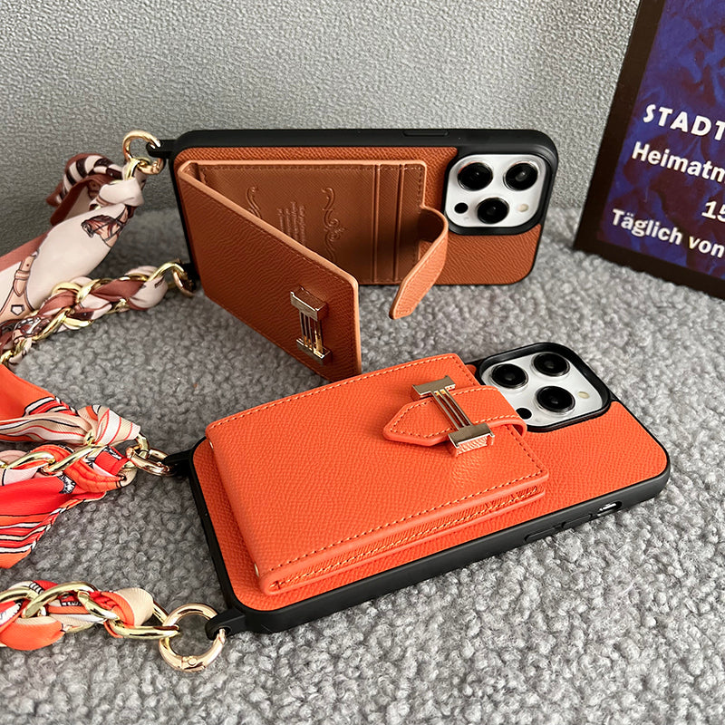 Pouzdro na iPhone z kůže H Card Bag Scarves