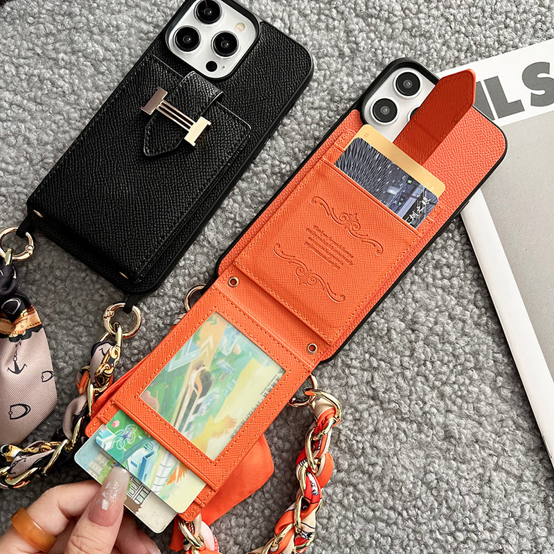 Pouzdro na iPhone z kůže H Card Bag Scarves