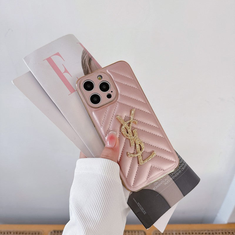 Coque iPhone en Cuir Saint Color
