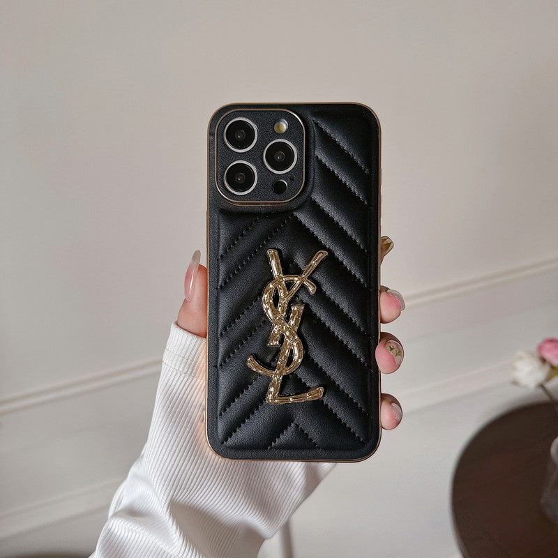 Coque iPhone en Cuir Saint Color