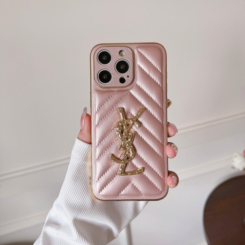 Coque iPhone en Cuir Saint Color