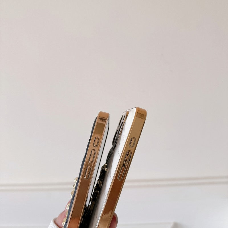 Coque iPhone en Cuir Saint Color