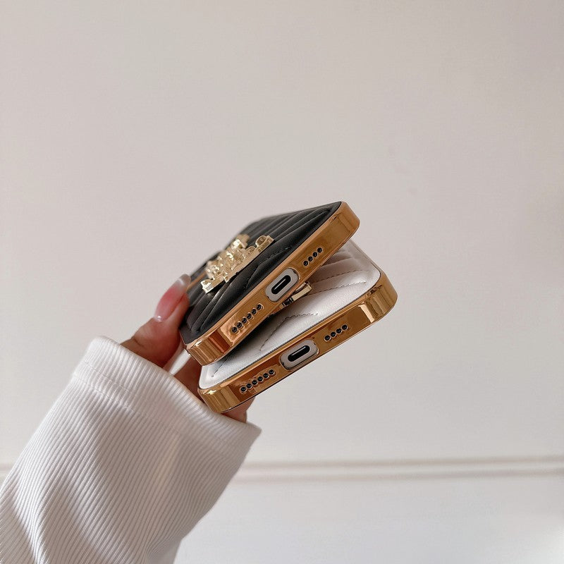 Coque iPhone en Cuir Saint Color