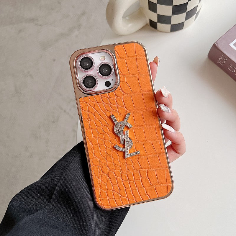 Coque iPhone Saint Color Leather Rose Gold