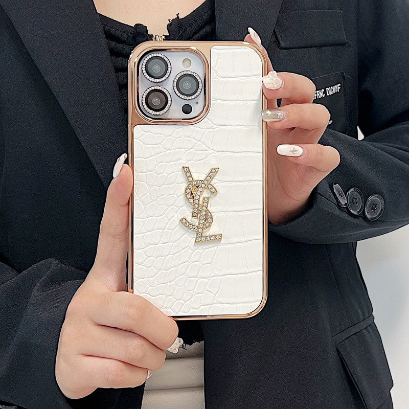 Coque iPhone Saint Color Leather Rose Gold