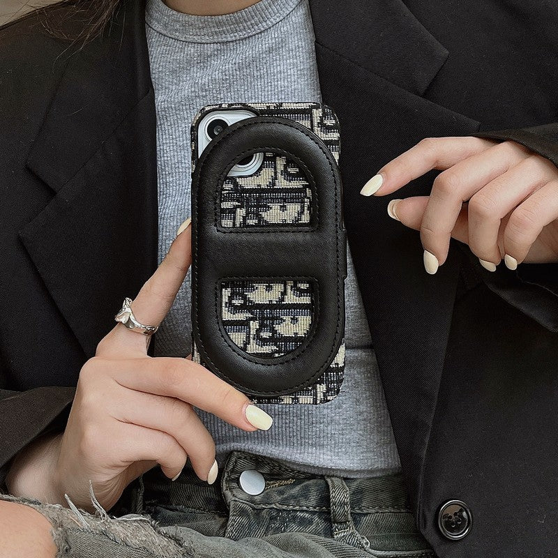 Étui de téléphone iPhone Porte-cartes à support élégant