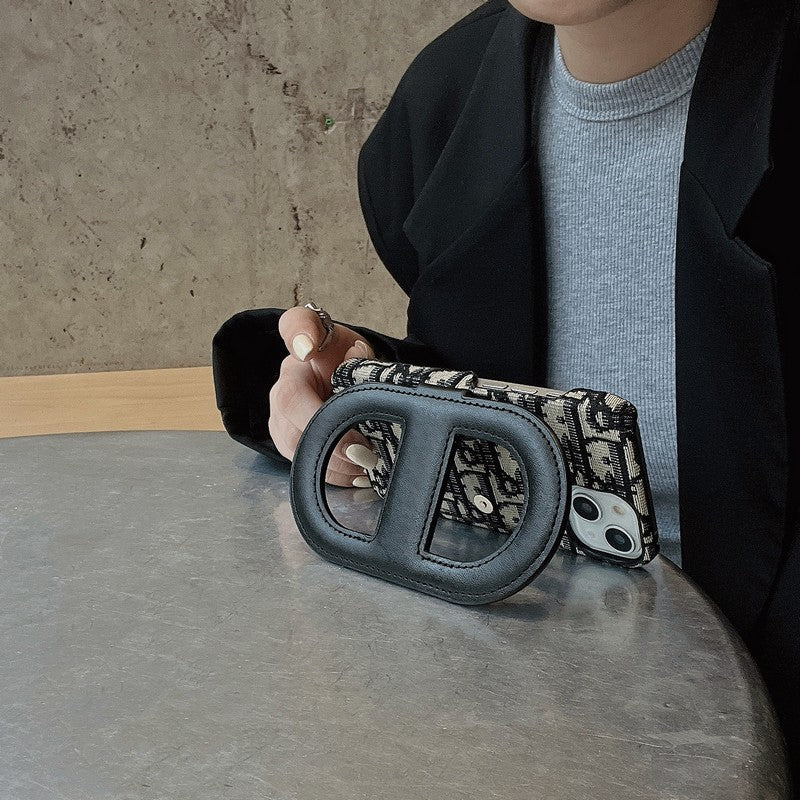 Étui de téléphone iPhone Porte-cartes à support élégant