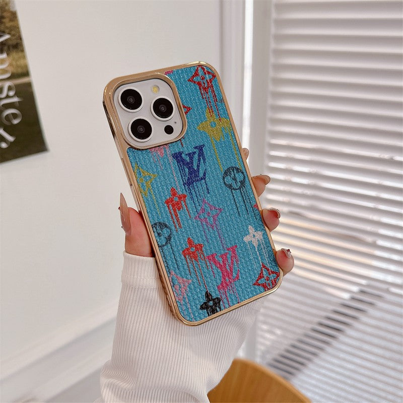 Étui iPhone de couleur de luxe