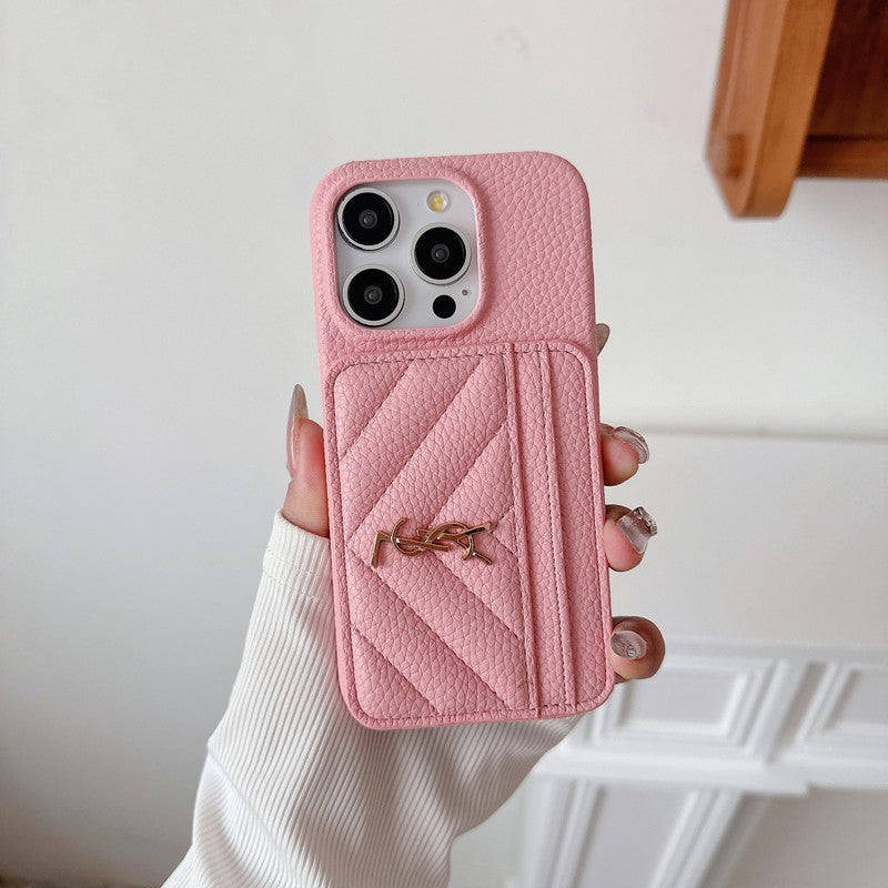 Étui iPhone en cuir Saint Card Bag