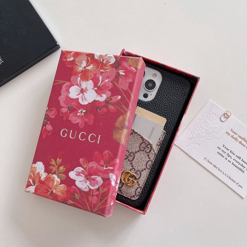 Étui classique pour iPhone avec porte-cartes haut de gamme